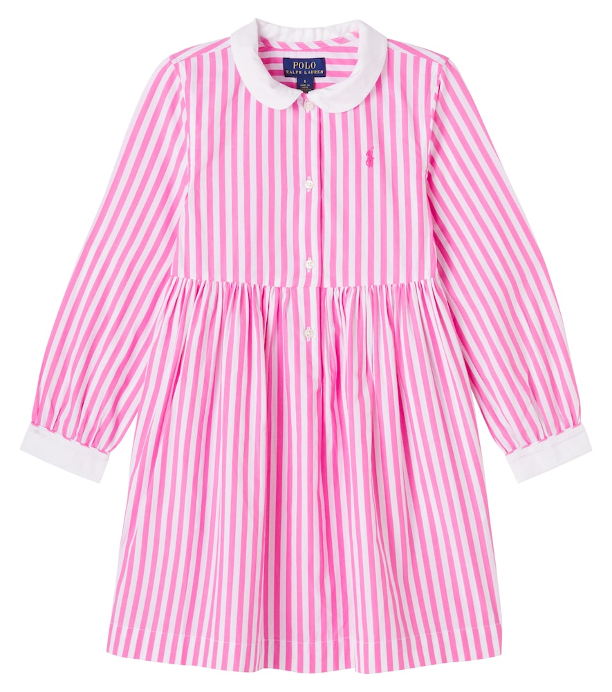 Polo Ralph Lauren Kids Pink Striped Cotton Dress Y Size 10
