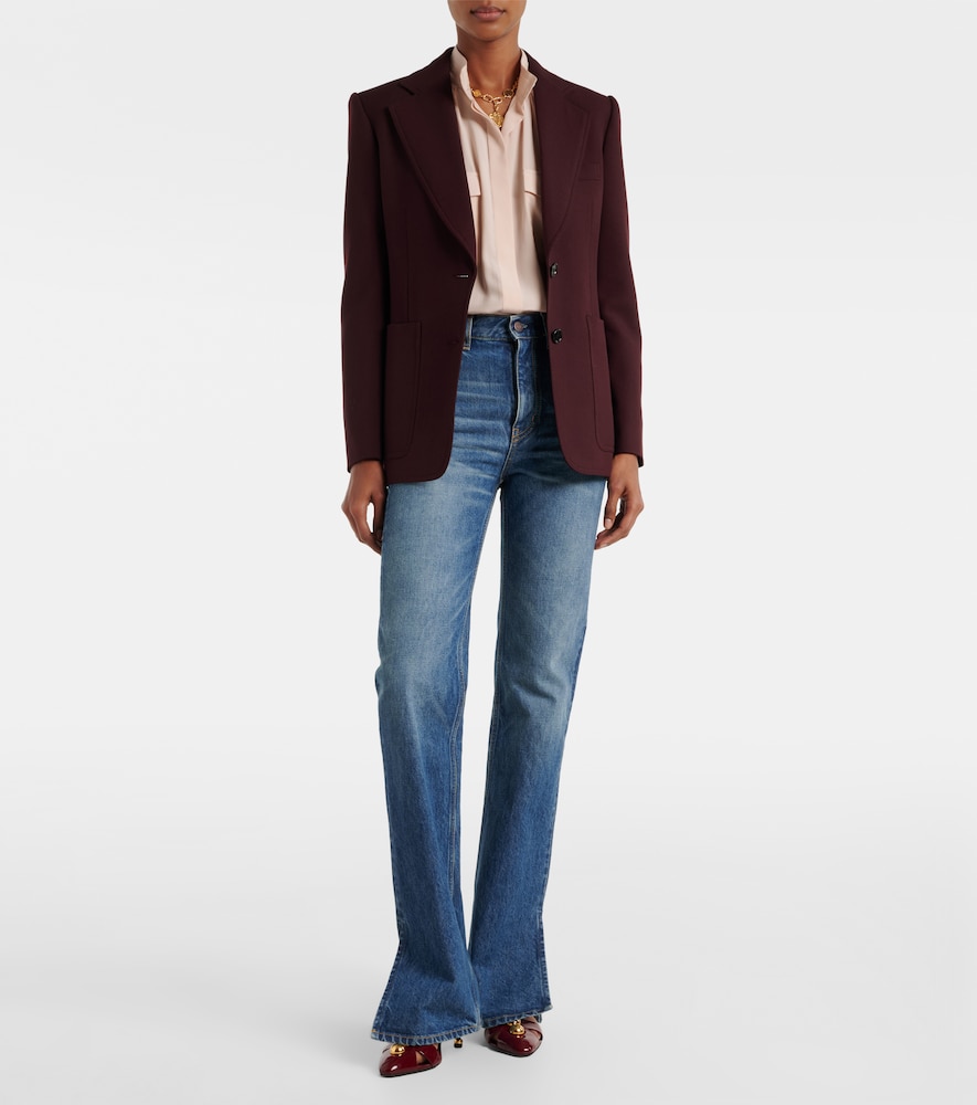  Chloe Chloã© Wool Gabardine Blazer 