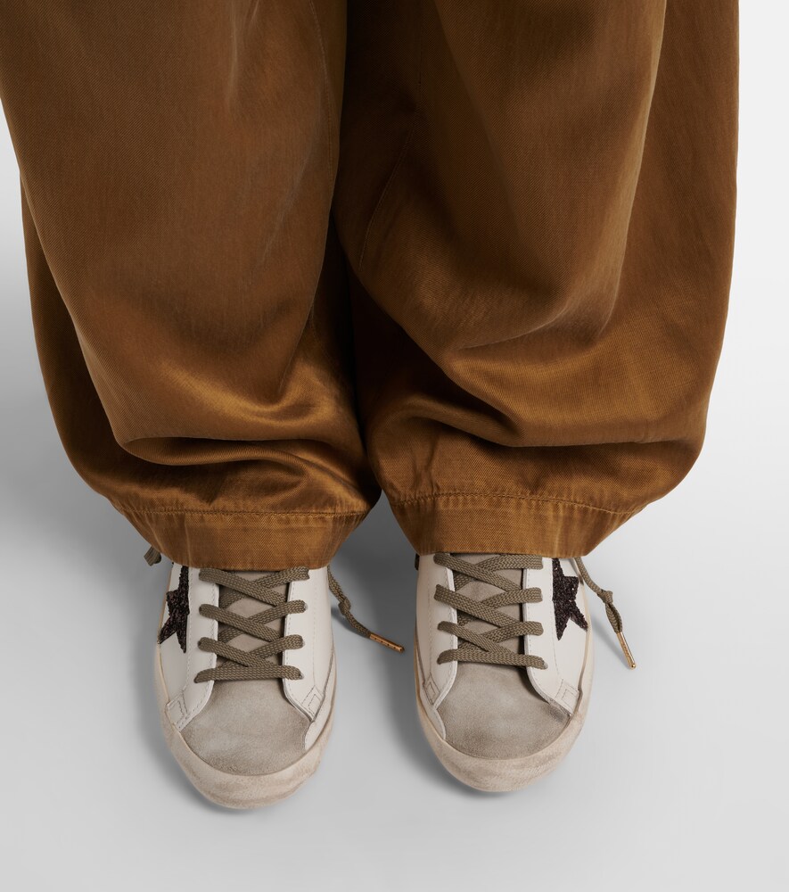 Golden Goose Super Star glitter leather sneakers