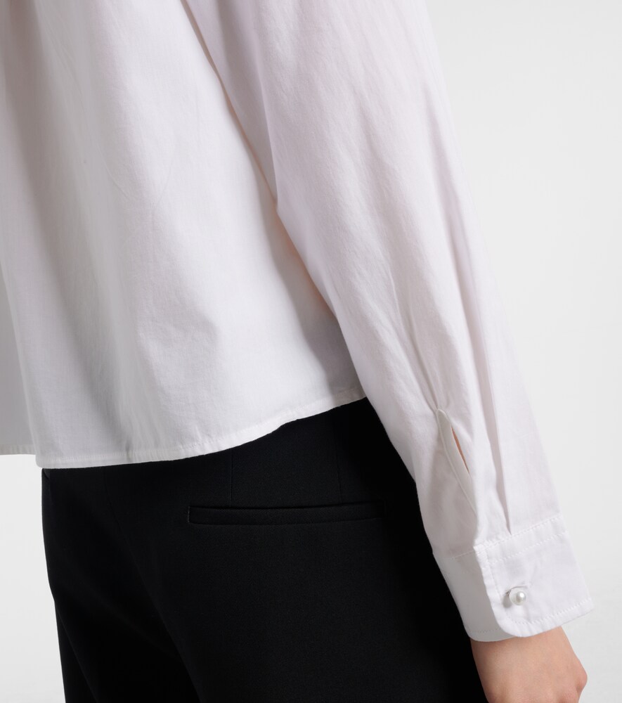Jocelyn Beaded Cotton Poplin Shirt