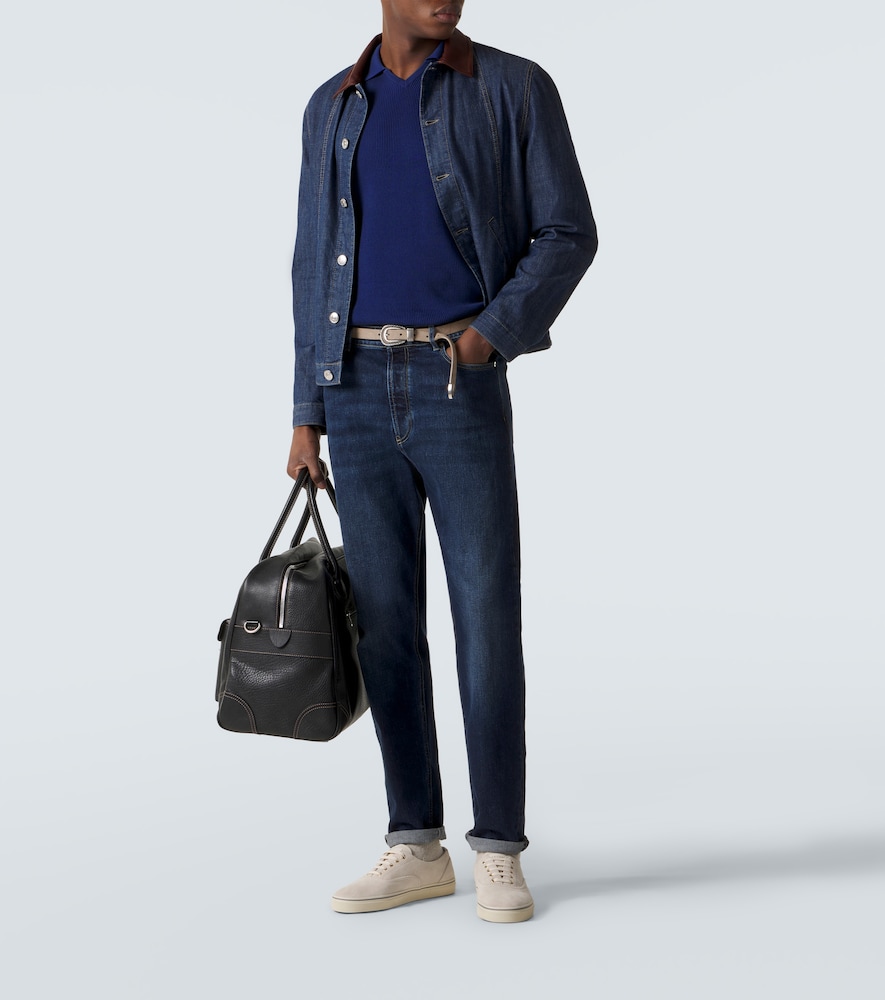  Brunello Cucinelli Brunello Cucinelli Polohemd Aus Rippstrick 