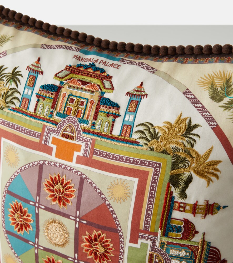  Etro Etro Embroidered Cotton Cushion 