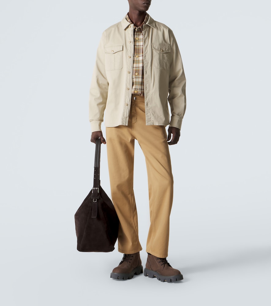  Moncler Moncler Hemd Aus Baumwoll-gabardine 