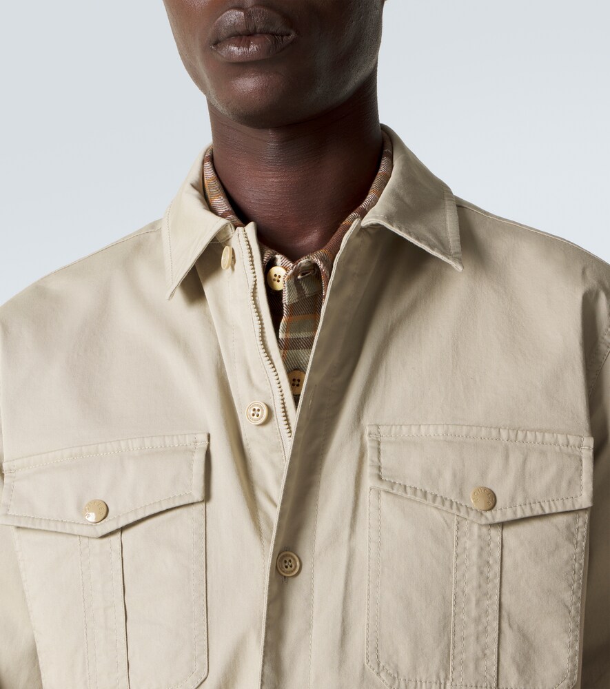  Moncler Moncler Hemd Aus Baumwoll-gabardine 
