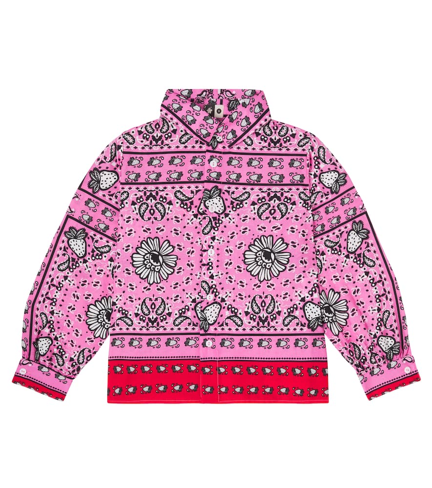Fábula Bedrucktes Hemd Morango Bandana aus Baumwolle