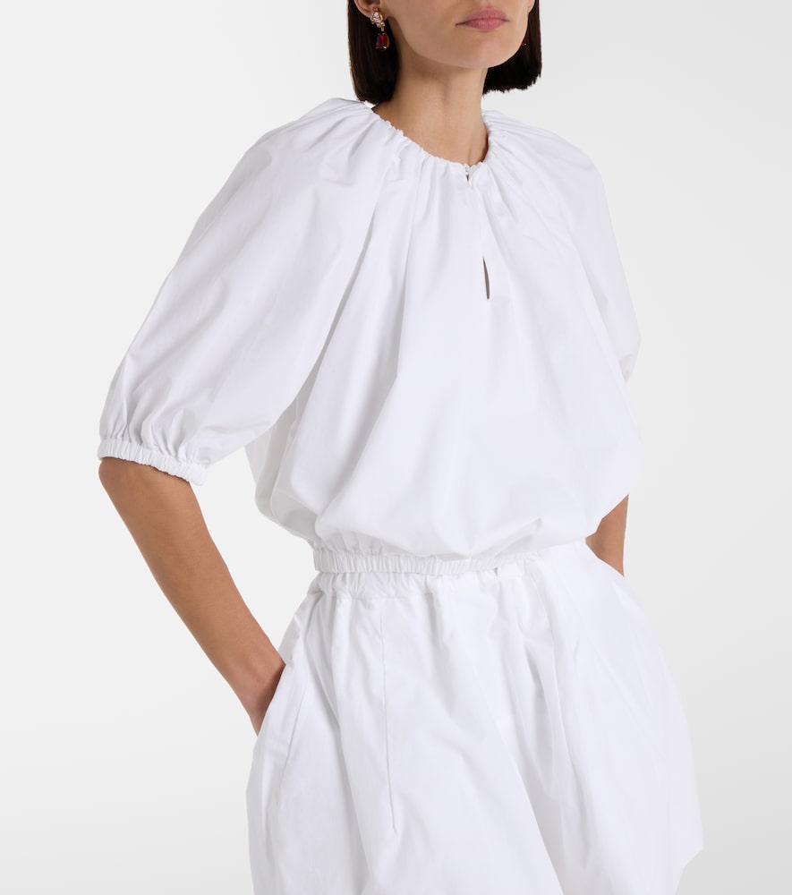  Patou Patou Gathered Cotton Top 