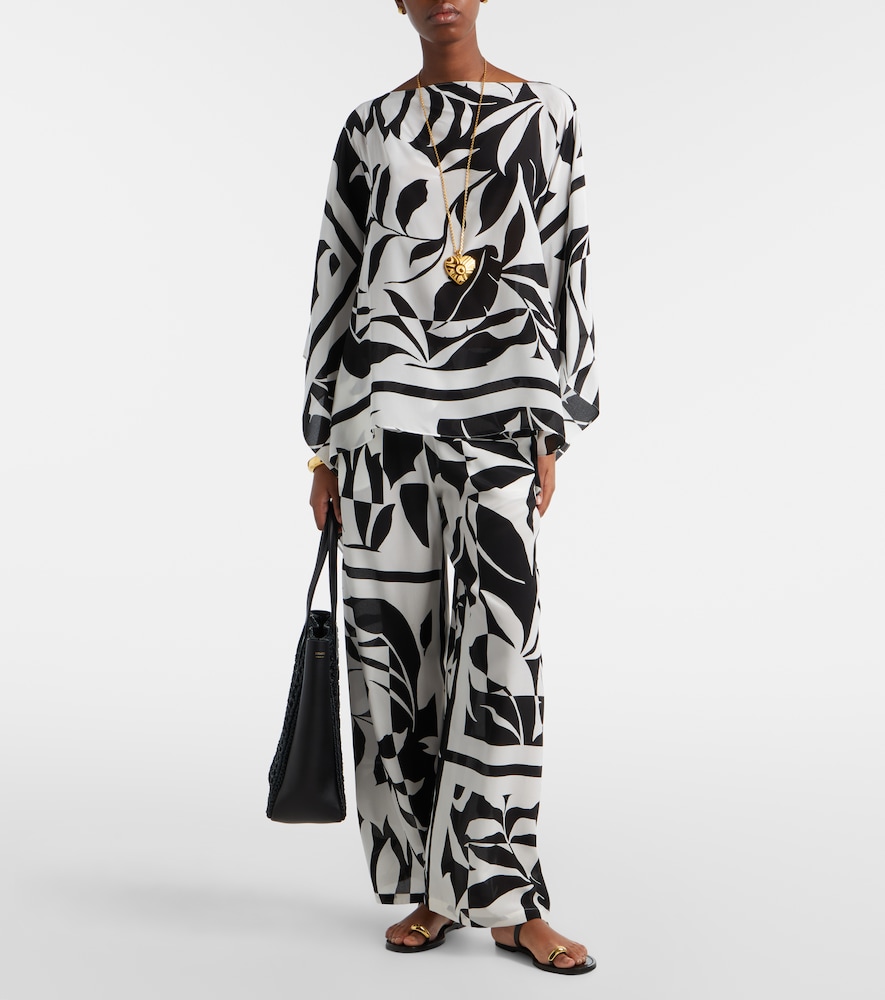  Max Mara Max Mara Ambuto Printed Silk Blouse 