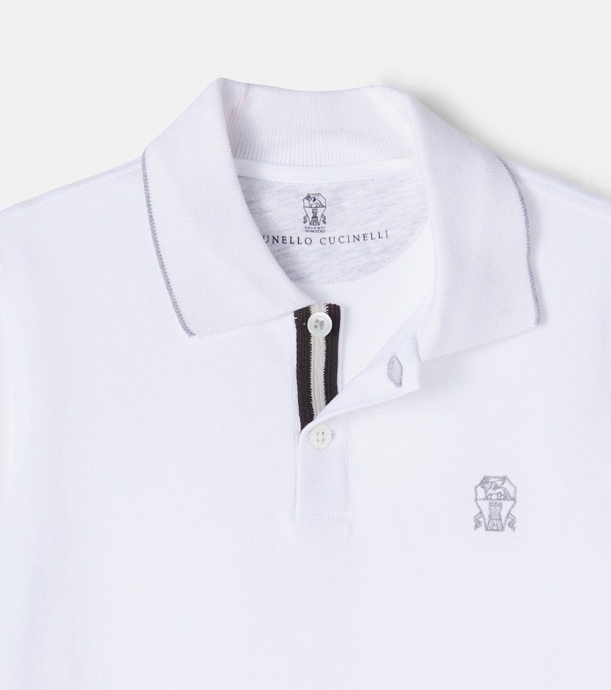  Brunello Cucinelli Kids Brunello Cucinelli Kids Polohemd Aus Baumwoll-piqué 