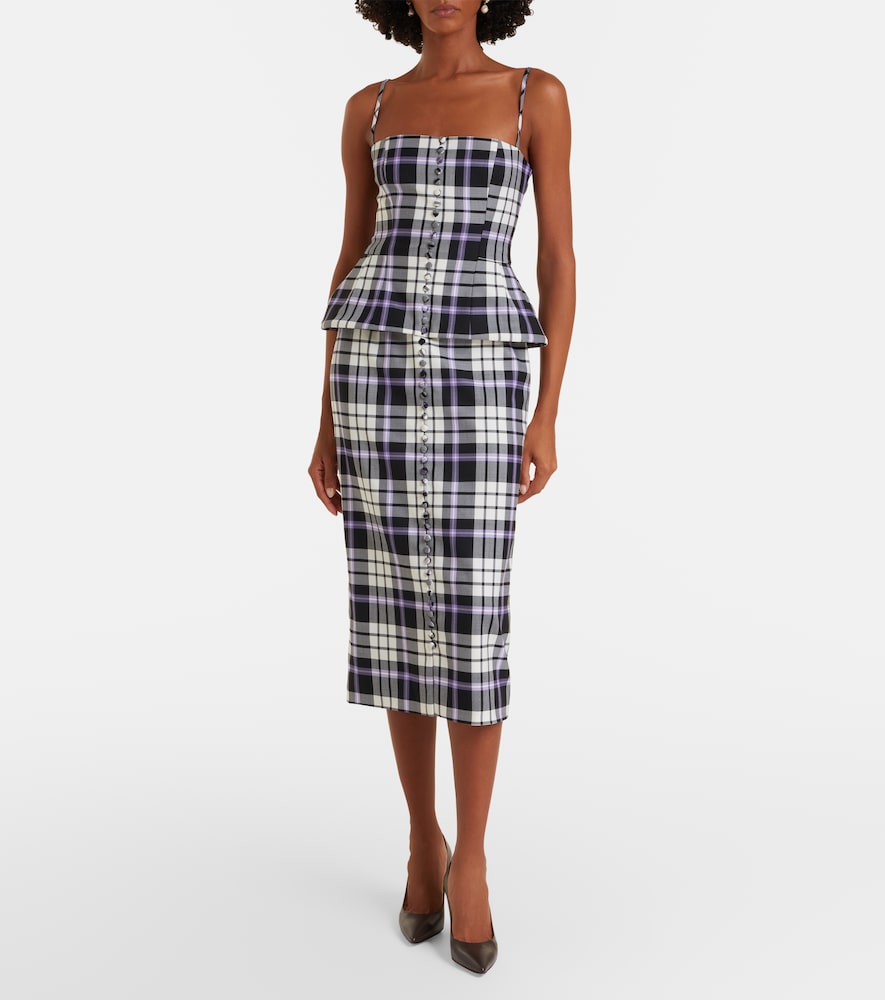  Carolina Herrera Carolina Herrera Midikleid Aus Wolle 