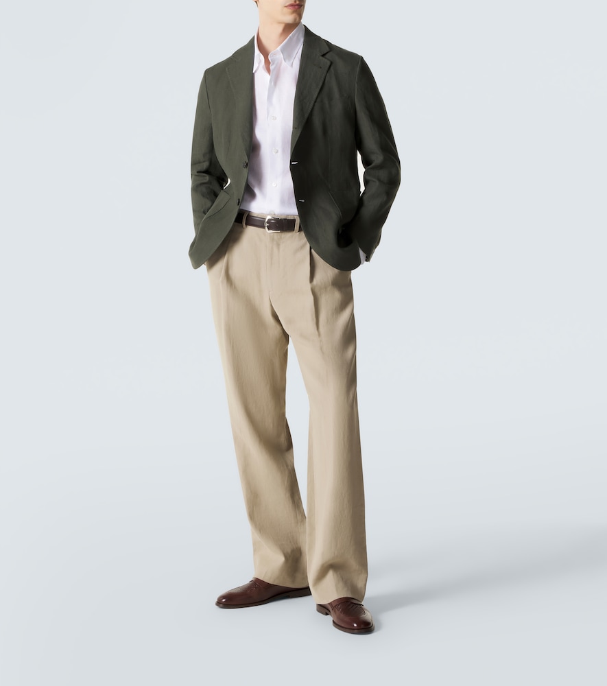  Brioni Brioni Hemd Aus Leinen 