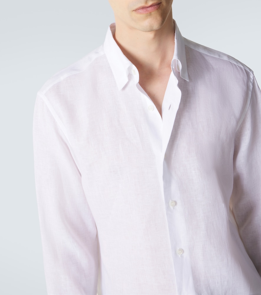  Brioni Brioni Hemd Aus Leinen 