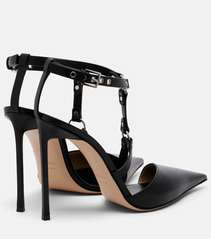  Tom Ford Tom Ford Harness Leather Slingback Pumps 