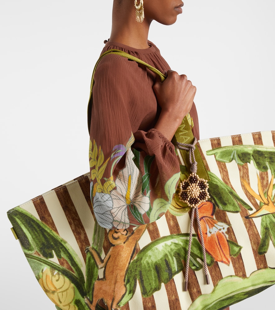 Alémais Toucan Tango Large Canvas Tote Bag