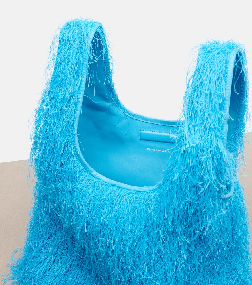  Dries Van Noten Dries Van Noten Henkeltasche Marche Medium Mit Fransen 