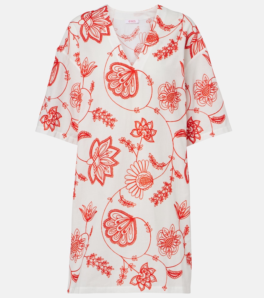 Eres Levia embroidered cotton-blend minidress