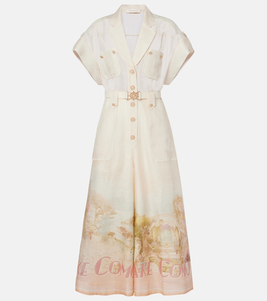 Zimmermann Como linen and silk jumpsuit