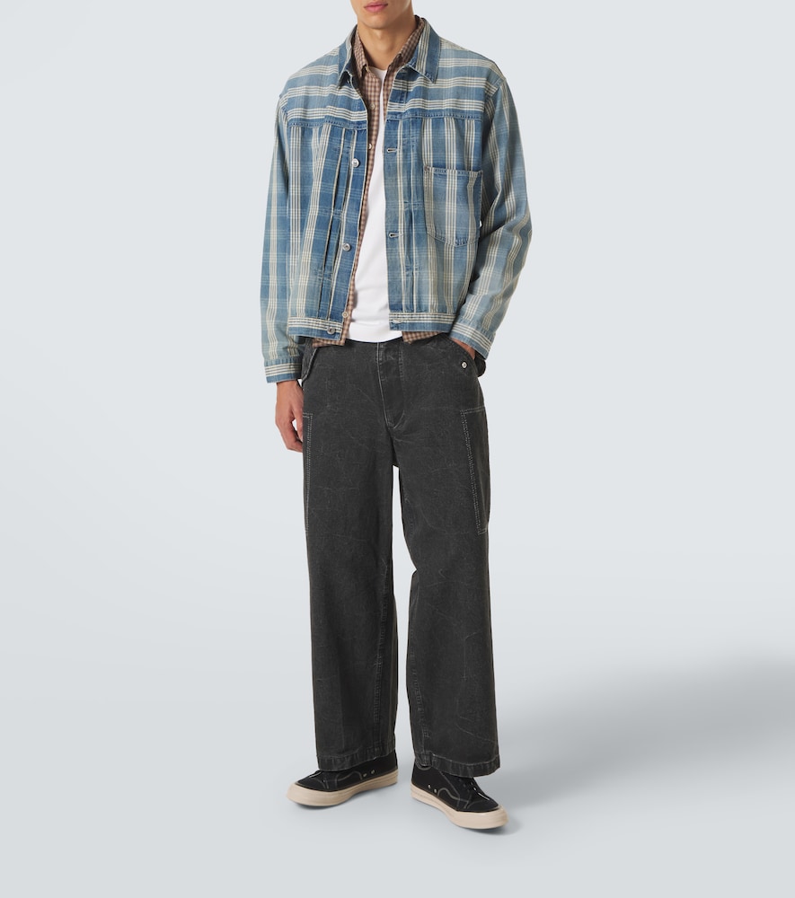 No.213 Checked Denim Jacket