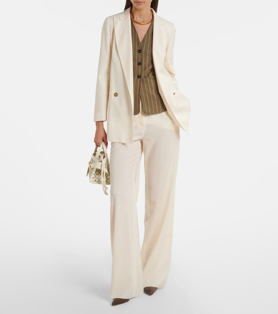 Max Mara Double-breasted virgin wool blazer
