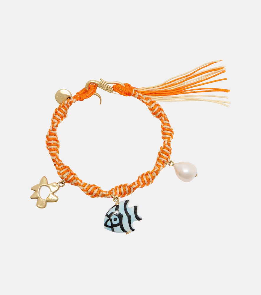 Alemais Alémais Calypso macramé charm bracelet