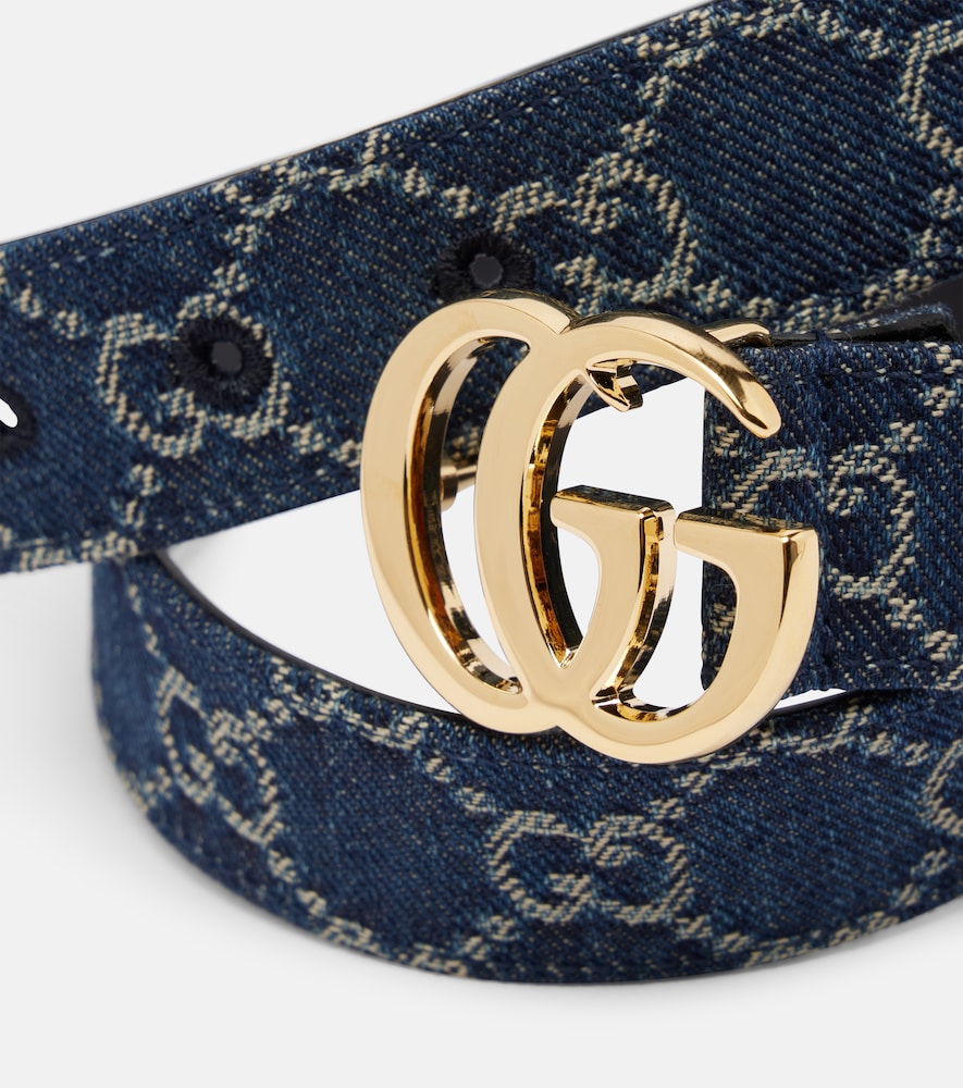  Gucci Gucci Gg Marmont Denim Belt 