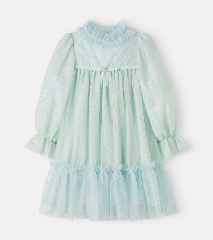 Abito in tulle con glitter