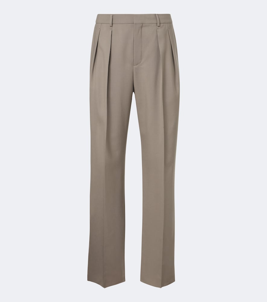 Gerade Hose aus Wolle und Mohair