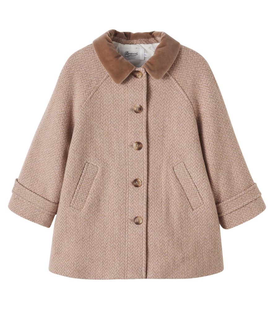 Cappotto Jiba in misto lana con velluto