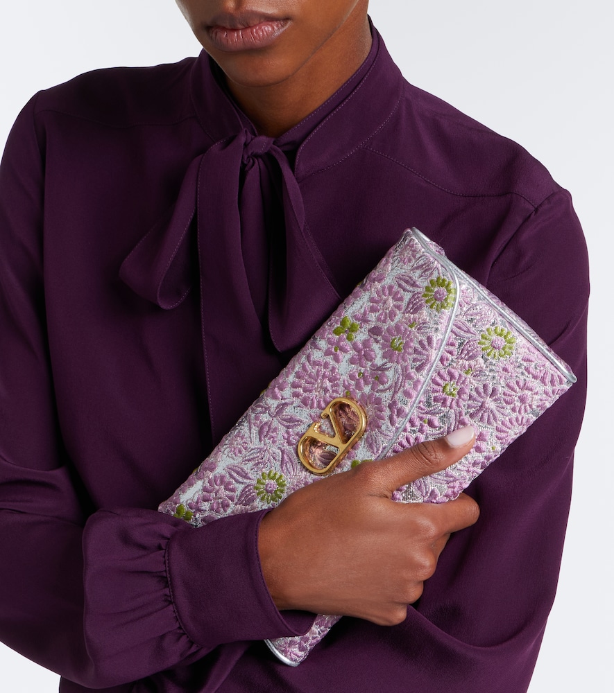 Garavani Devain Small Floral Shoulder Bag