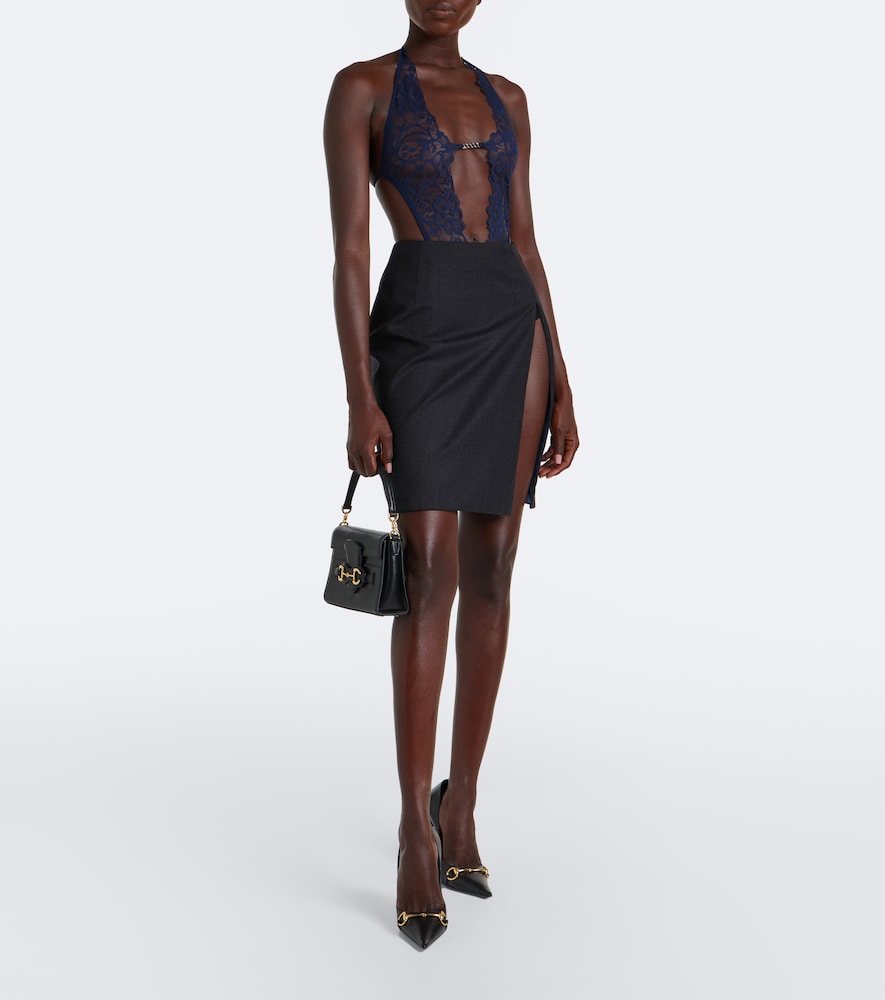 Wool-Blend Miniskirt