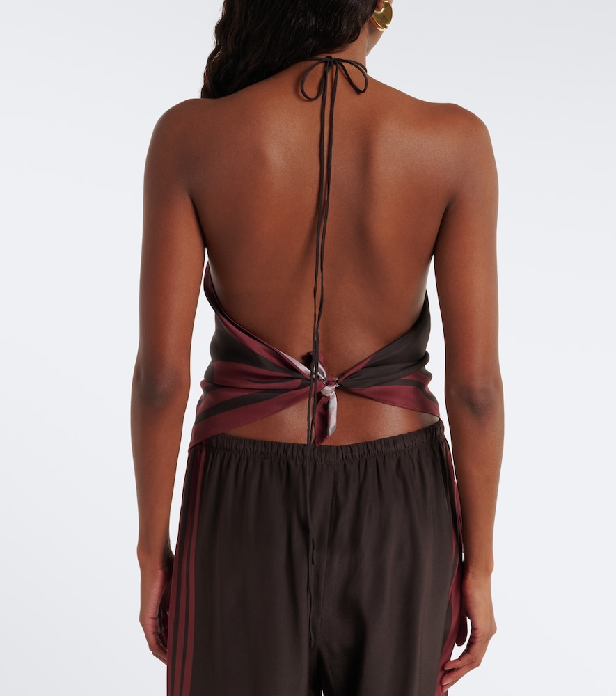 Satin Scarf Top