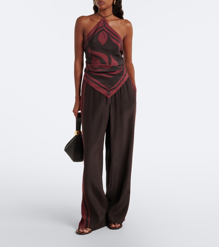 Satin Scarf Top