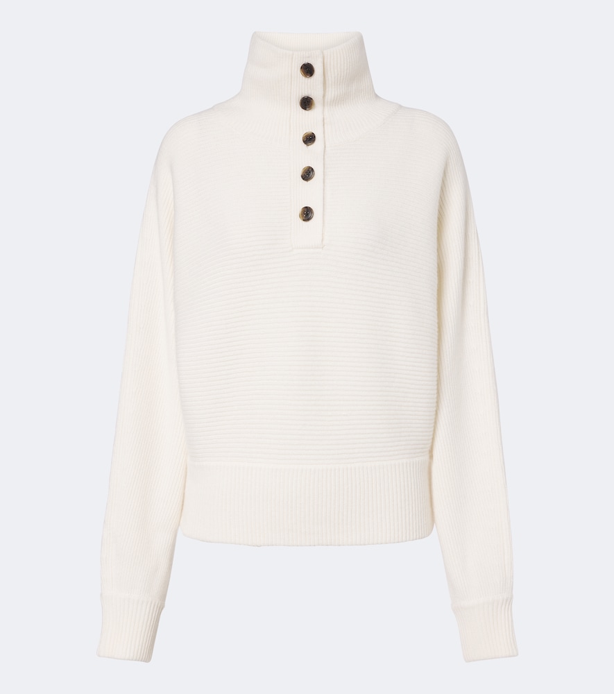 Lisa Yang Aylani Cashmere Turtleneck Sweater In White