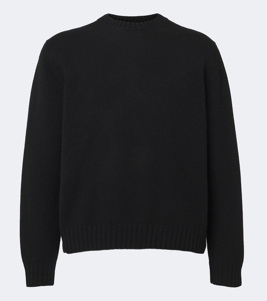 Saman Amel Elio Cashmere Sweater In Black