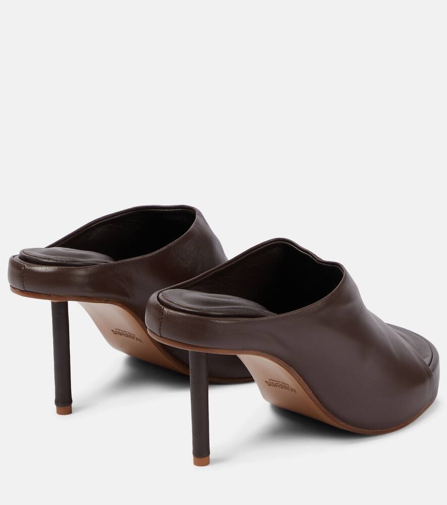 Shop Jacquemus Les Mules Nuvola Leather Mules In Brown