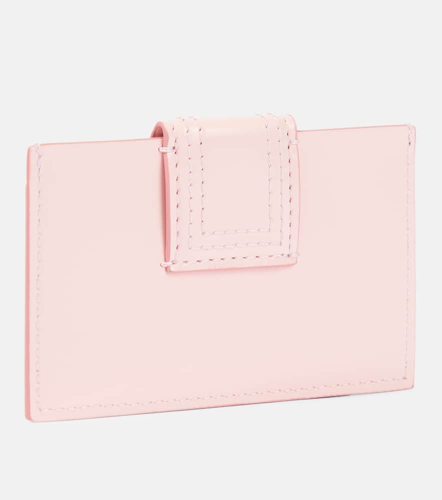 Shop Jacquemus Le Porte Carte Bambino Leather Card Case In Pink