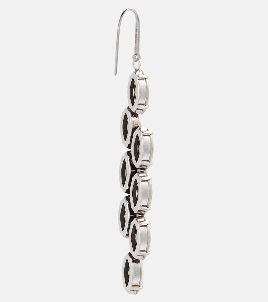 Isabel Marant Embrace Crystal-embellished Earrings In Silver