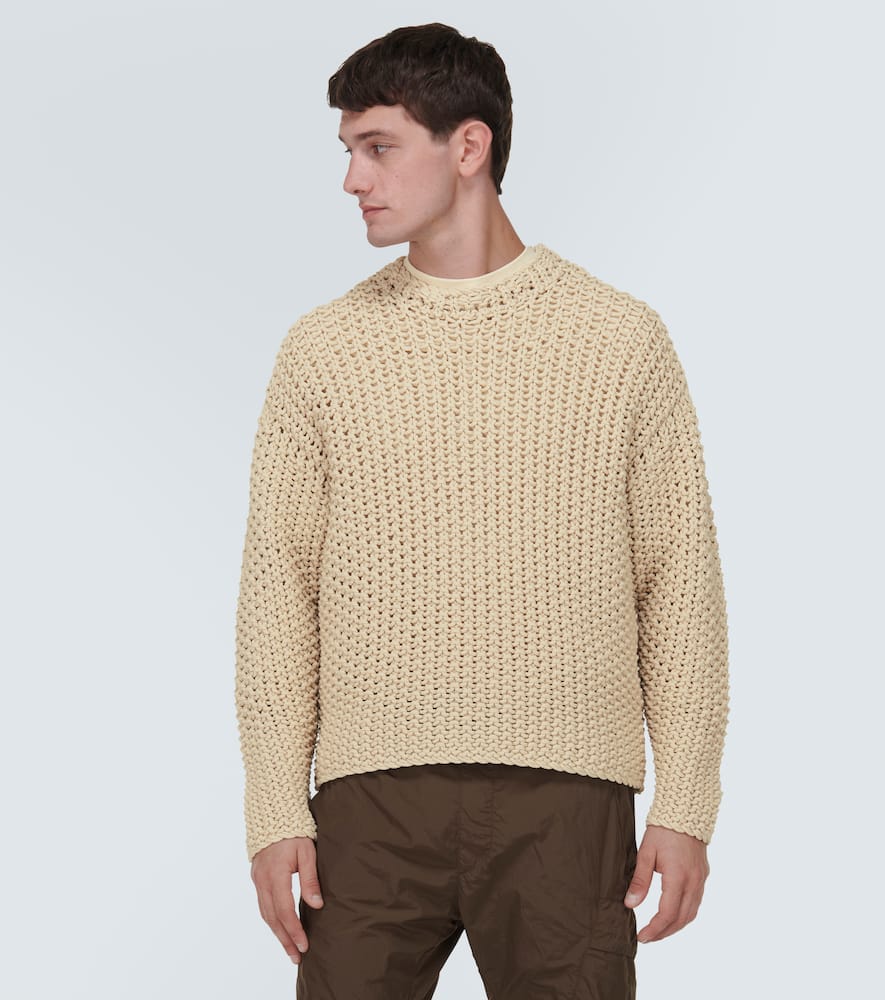 Stone Island Neutral Logo-print Sweater In Beige