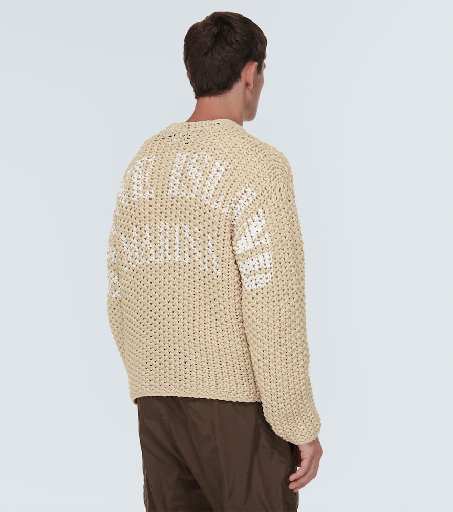 Stone Island Neutral Logo-print Sweater In Beige