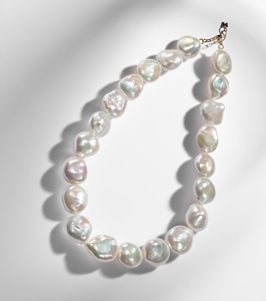  Mateo Mateo Collar De Oro De 14 Ct Con Perlas 