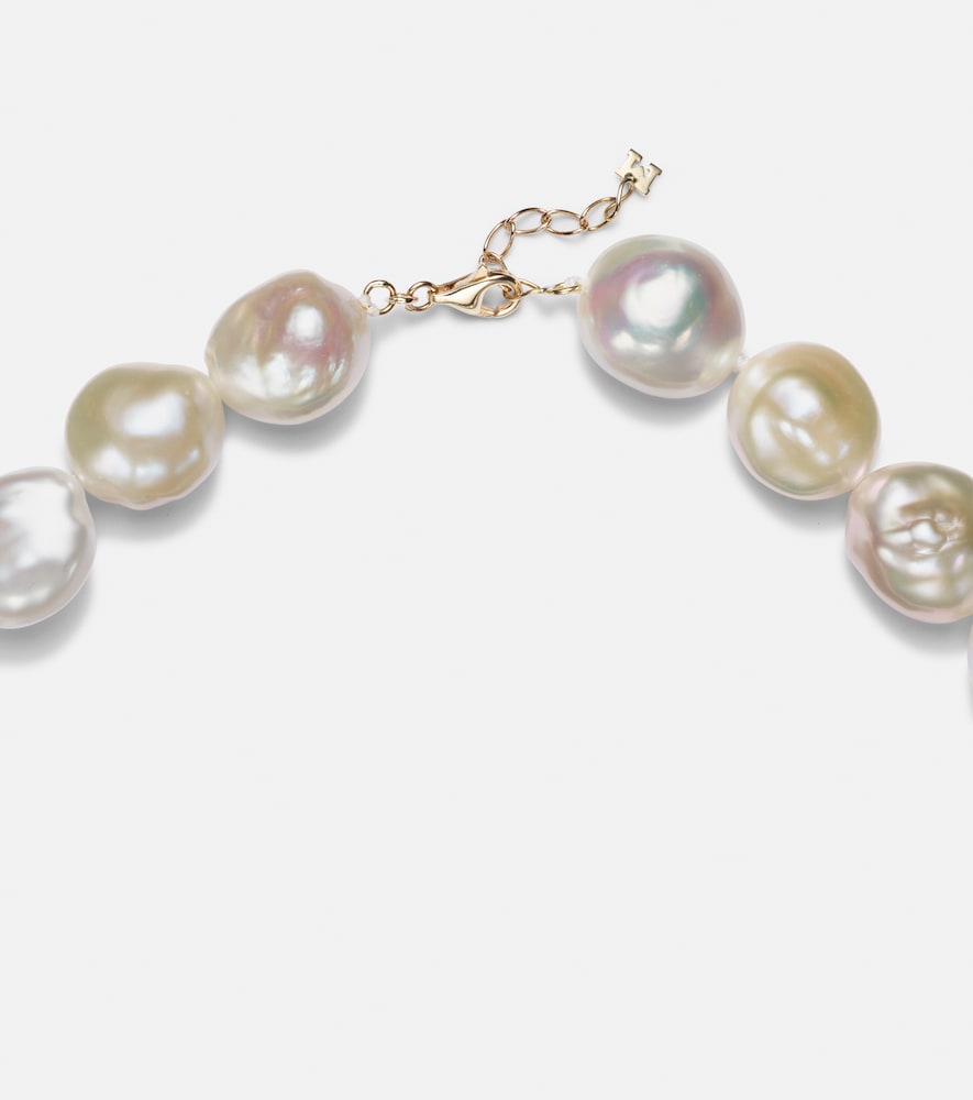  Mateo Mateo Collar De Oro De 14 Ct Con Perlas 