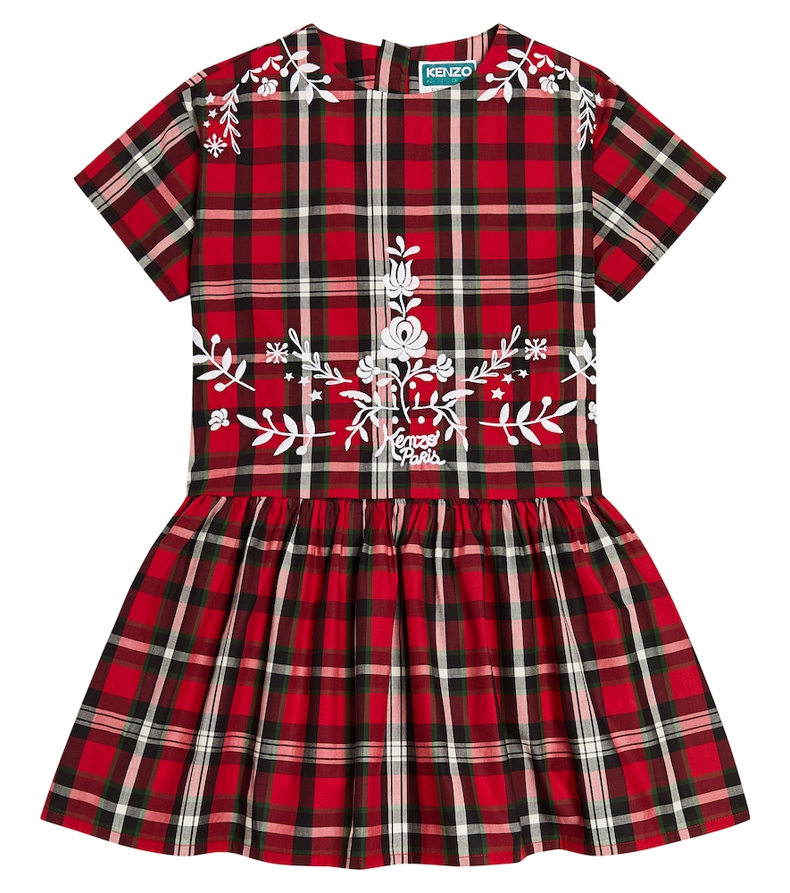 Kenzo Kids Checked cotton dress　ケンゾー キッズ チェック コットン ドレス Kenzo