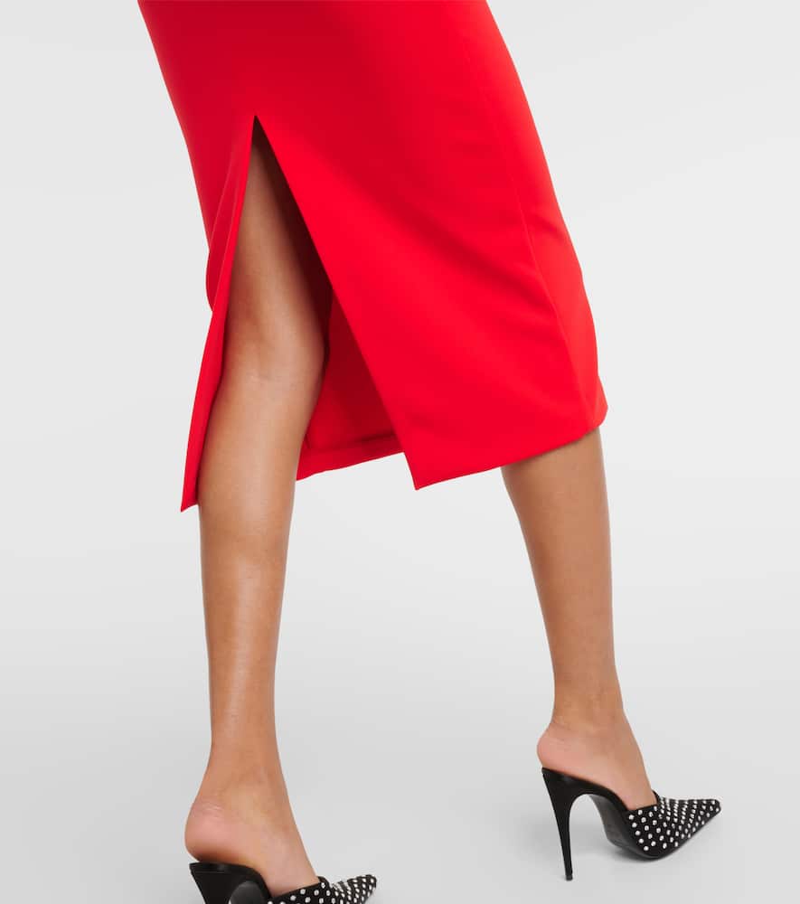 Magda Butrym Floral-appliquÃ© midi dress