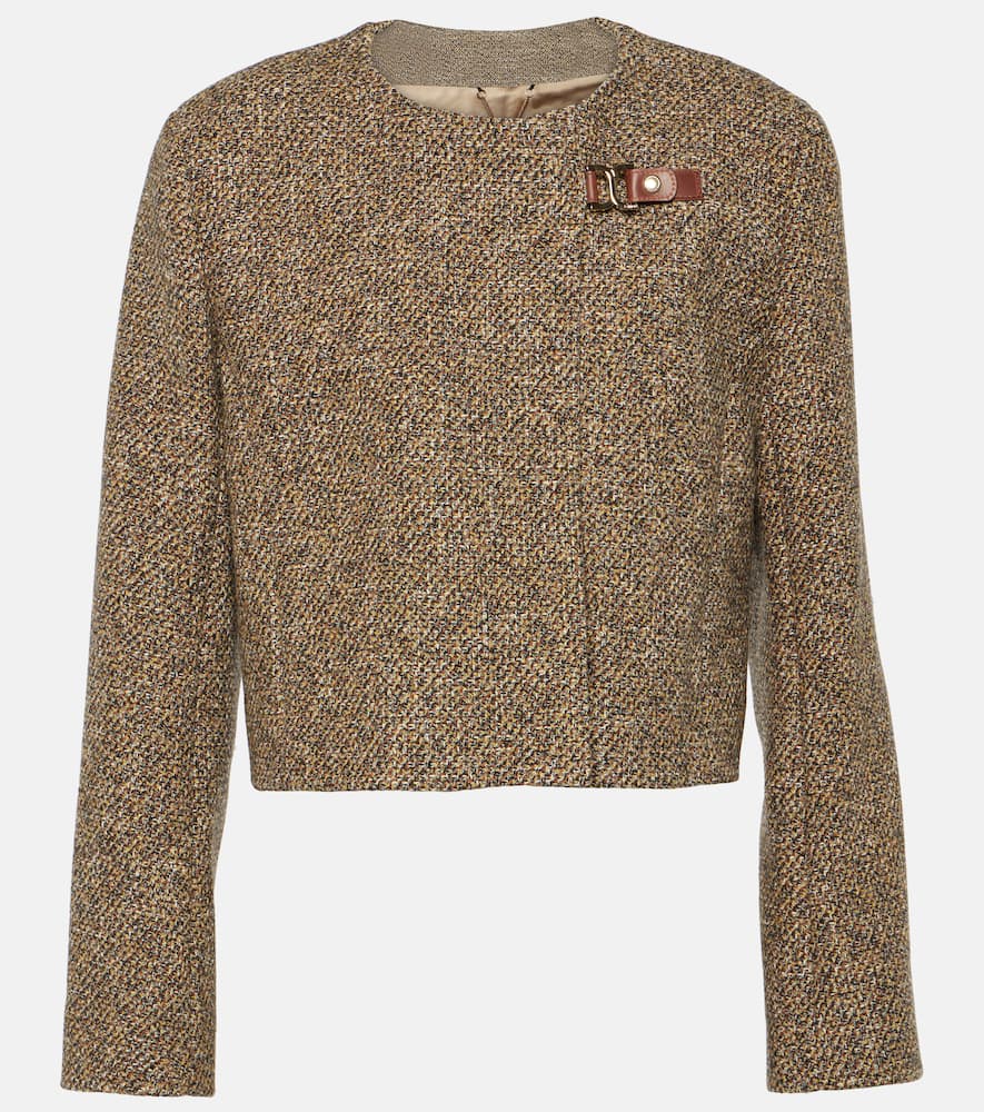 Chloé Wool-blend tweed jacket