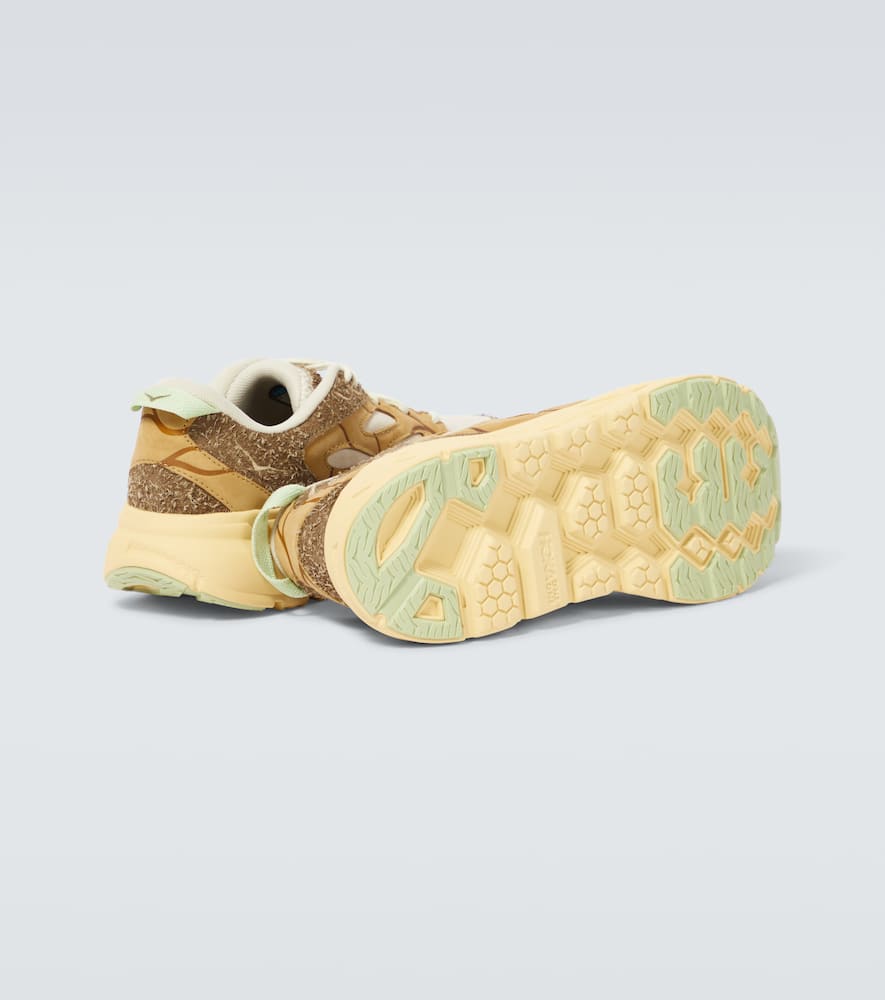 Shop Hoka One One Clifton L Suede Sneakers In Beige