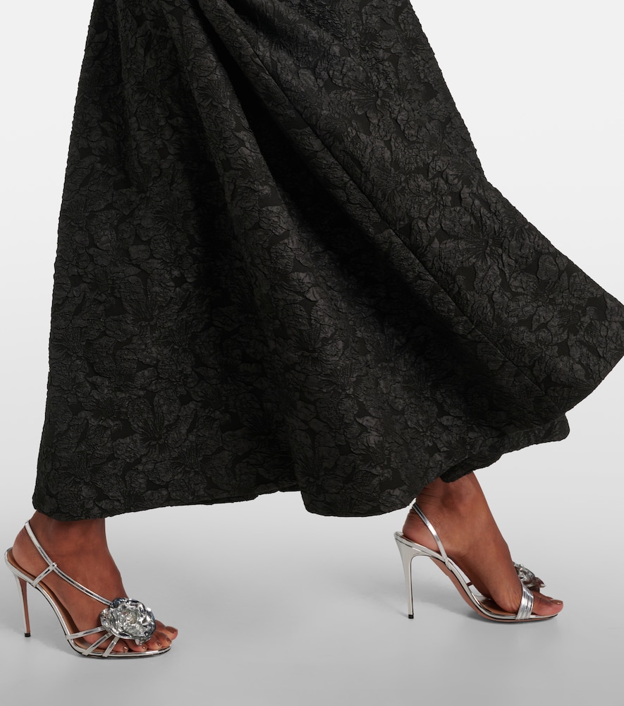  Simkhai Simkhai Vestido Midi Rosalie De Jacquard 