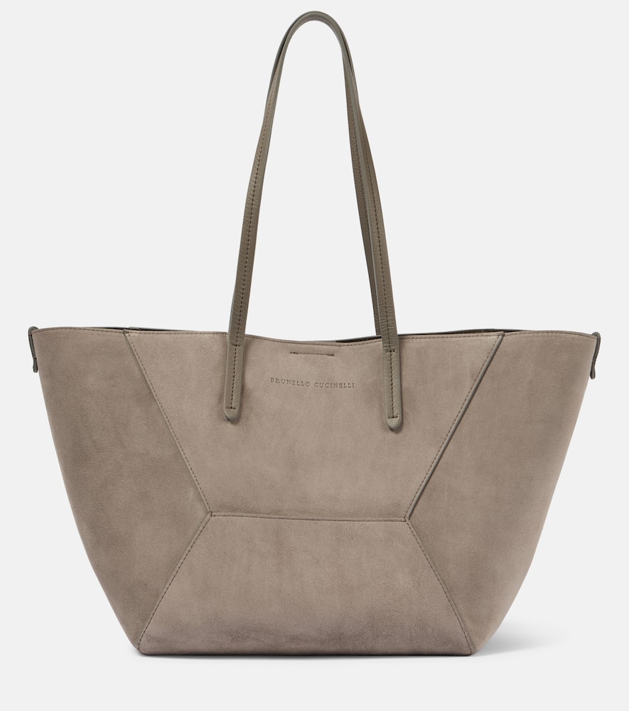 Duo Large suede tote bag