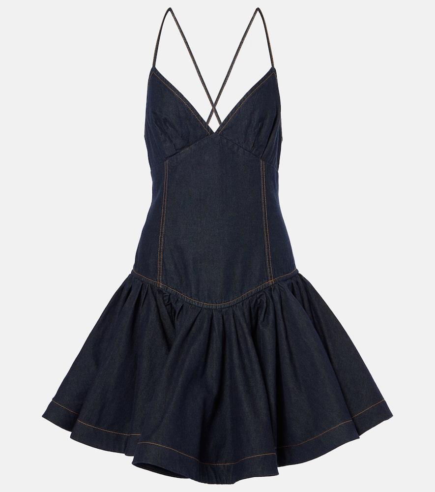 Zimmermann Crush denim minidress