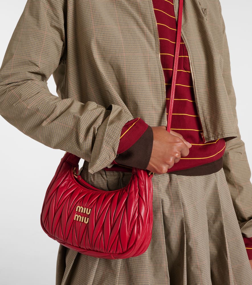 Miu Miu Red Miu Wander Bag In Red