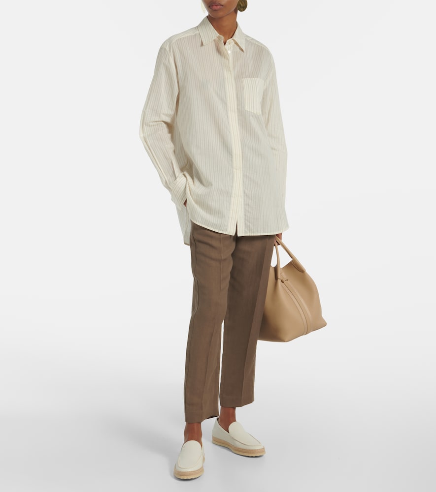  Tod's Tod's Mokkassins Aus Leder Mit Raffiabast 