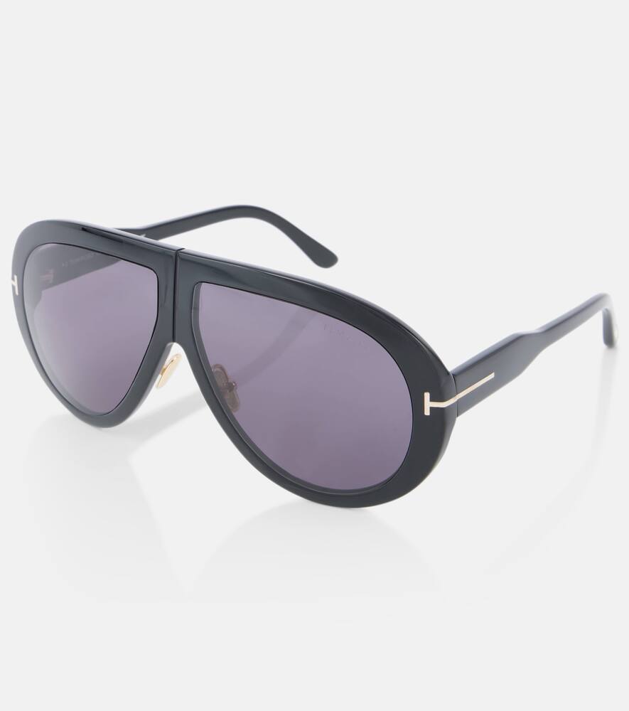 Tom Ford Troy Aviator Sunglasses In Black